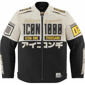 ICON Slabtown Memento™ Jacket - White/Black/Yellow - Small 2820-6204