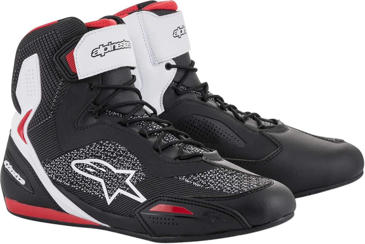 ALPINESTARS Faster-3 Rideknit® Shoes - Black/White/Red - US 13 2510319123-13