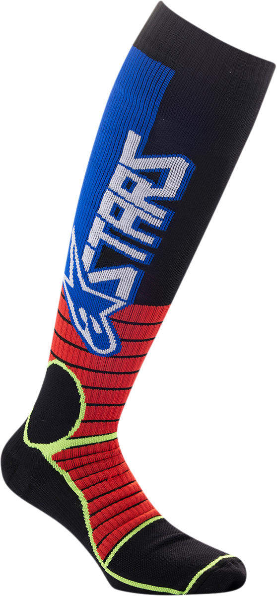 ALPINESTARS MX Pro Socks - Red/Yellow/Blue - Medium 4701520-3057-M