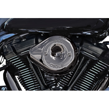S&S CYCLE Stealth Teardrop Air Cleaner Cover - Lava Chrome 170-0779