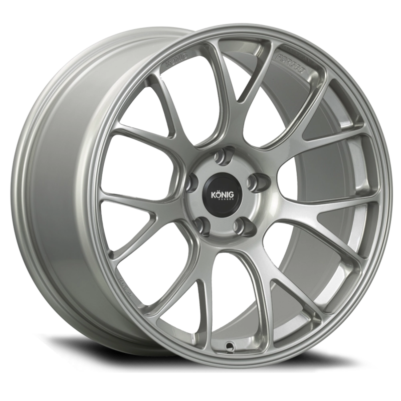 Konig Forged F1M 18X9.5 5X114.3 ET35 Ash Silver Knurled Bead F1MN851435S