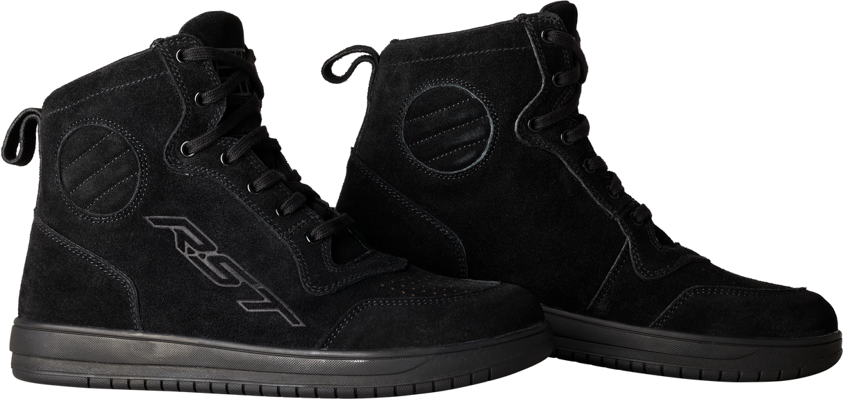 RST Hitop Moto Sneaker Ce Boot Black Suede  Sz 10 103052BLK-43
