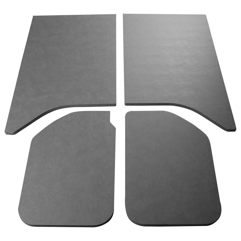 DEI 11-18 Jeep Wrangler JK 2-Door Boom Mat Headliner - 4 Piece - Gray Leather Look