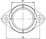 Parts Unlimited Carburetor Flange - Yamaha 07-100-15