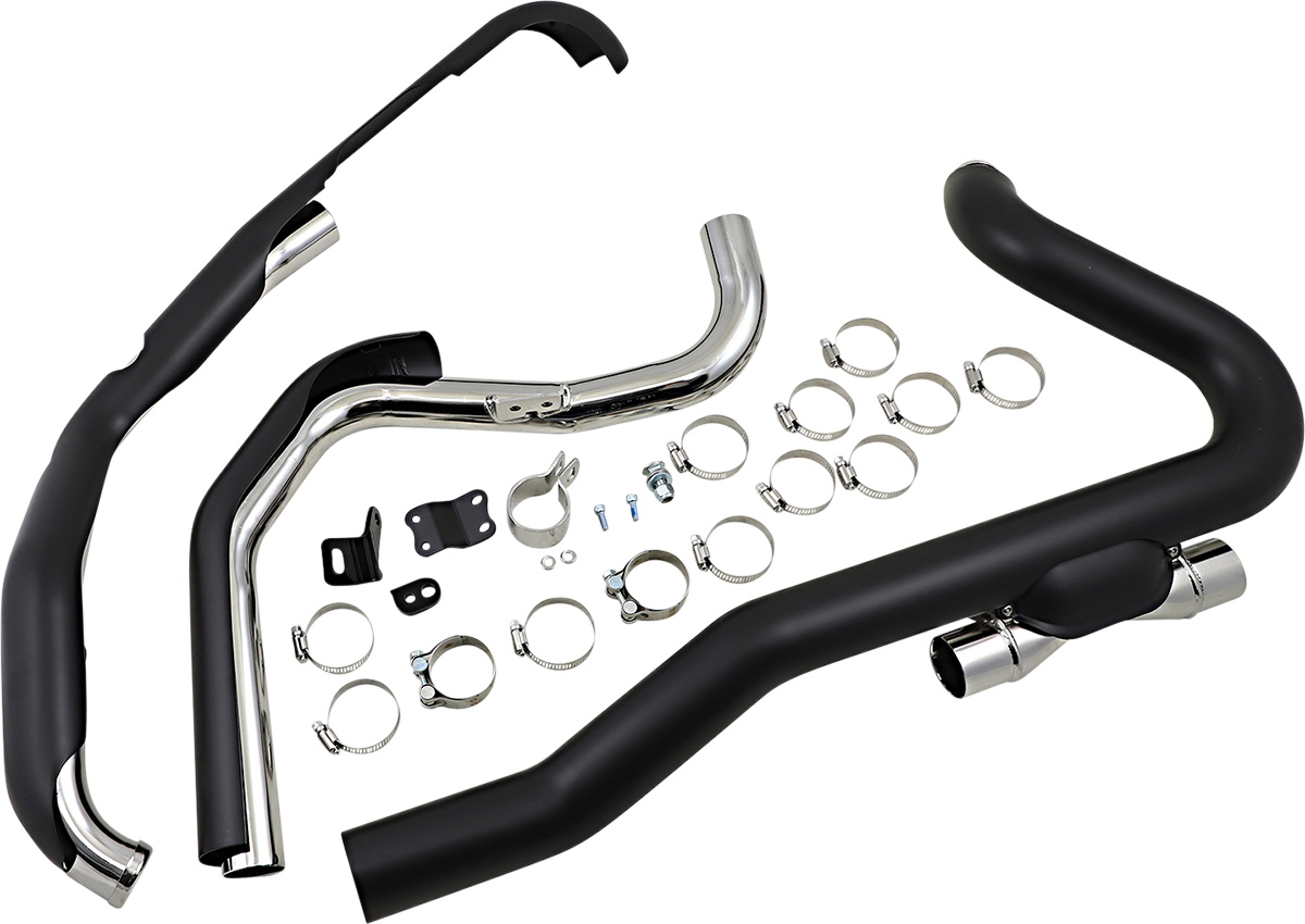 COBRA Pro Chamber Headpipes for Trike - Black 6256RB