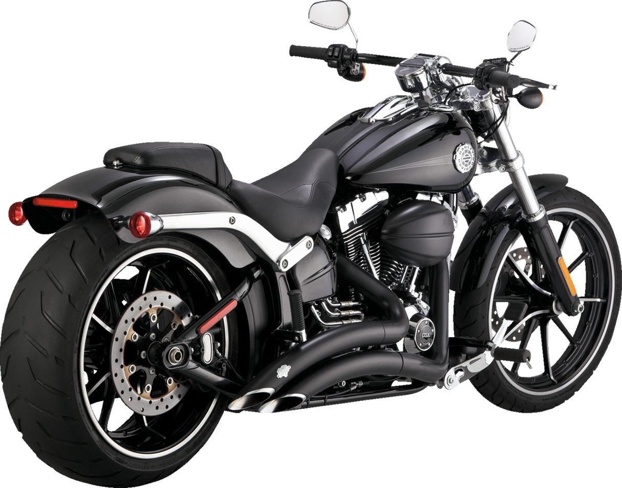 VANCE & HINES Big Radius Exhaust System - Black Breakout FXSB 2013-2017  46365