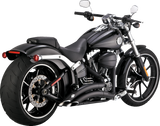 VANCE & HINES Big Radius Exhaust System - Black Breakout FXSB 2013-2017  46365