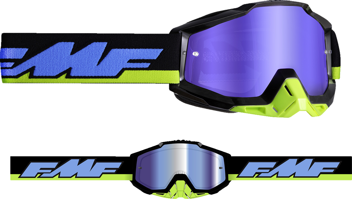 FMF PowerBomb Goggles - Talladega - Blue Mirror F-50037-00008 2601-3180