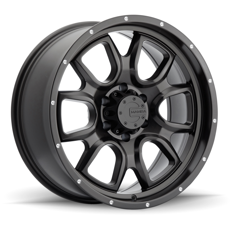 Mamba M19 17x9 5x139.7 ET0 Matte Black w/ Drill Holes