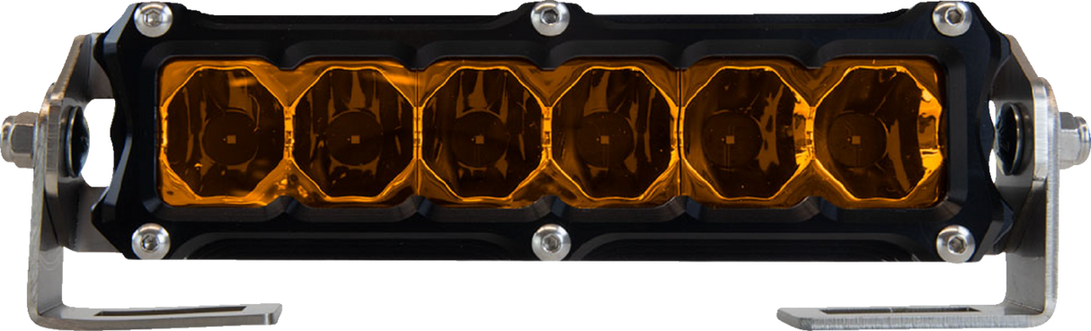 HERETIC Light Bar - 6" - Flood - Amber 50604