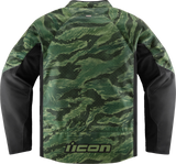 ICON Hooligan CE Tiger's Blood Jacket - Green - 2XL 2820-6156