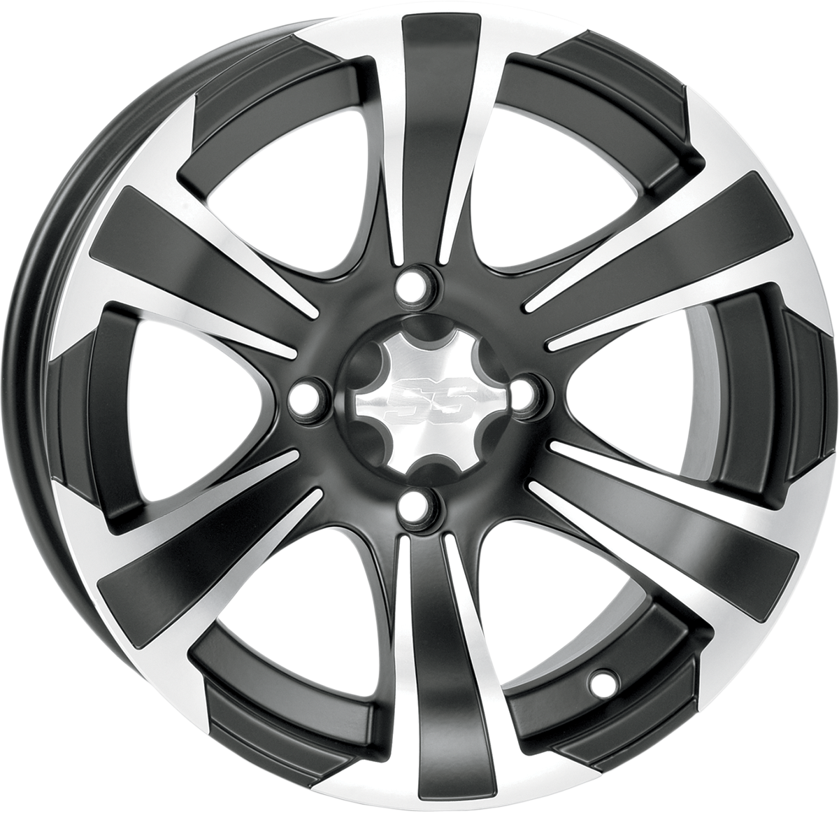 ITP SS312 Alloy Wheel - Rear - Black Machined - 14x8 - 4/137 - 5+3 1428453536B