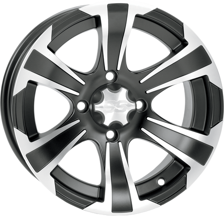 ITP SS312 Alloy Wheel - Rear - Black Machined - 12x7 - 4/110 - 2+5 1228440536B