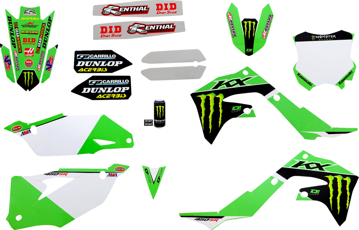 D'COR VISUALS Graphic Kit - Monster Energy 20-20-802