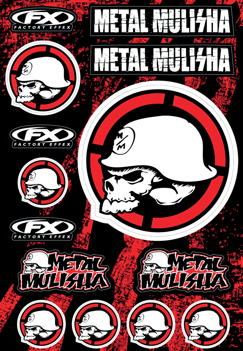 FACTORY EFFEX Metal Mulisha Decal Sheet 16-68052