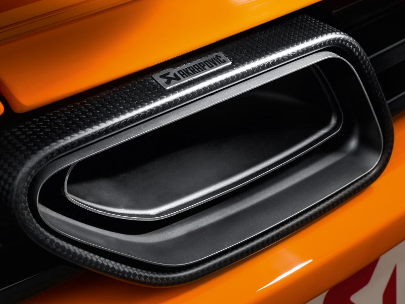 Akrapovic 12-14 McLaren 12C/12C Spyder Slip-On Line (Titanium) w/ Carbon Tips S-MC/TI/1