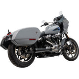 TRASK 2-into-1 Assault Exhaust System - Black - Softail M8 TM-5054BK