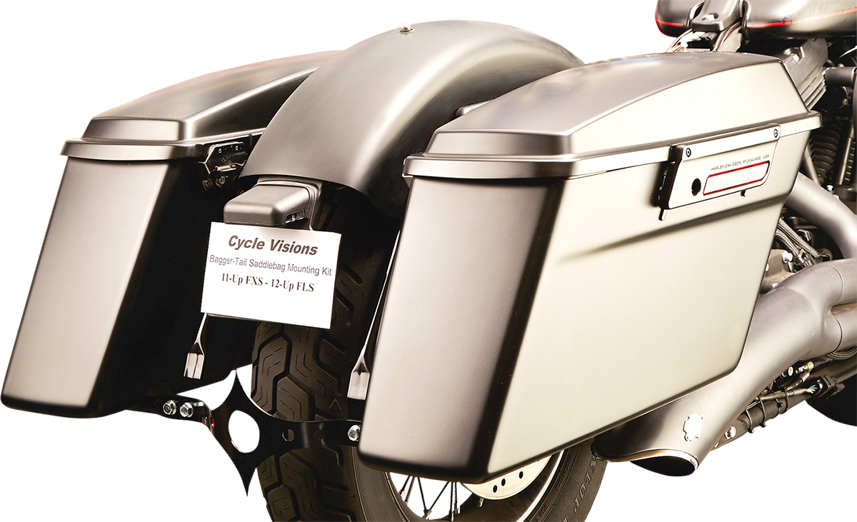 CYCLE VISIONS Saddlebag Mount for Softail Models CV7190