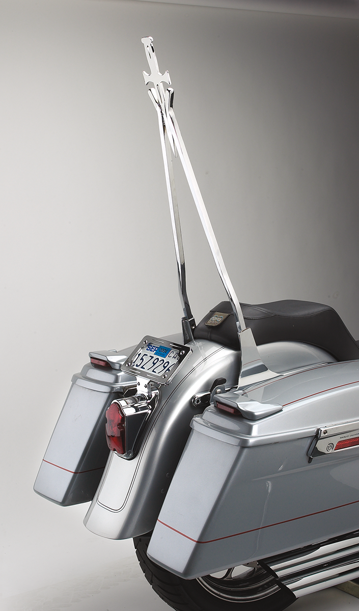 CYCLE VISIONS Sissy Bar Stick - Chrome - 30" Daggertude CV-8030