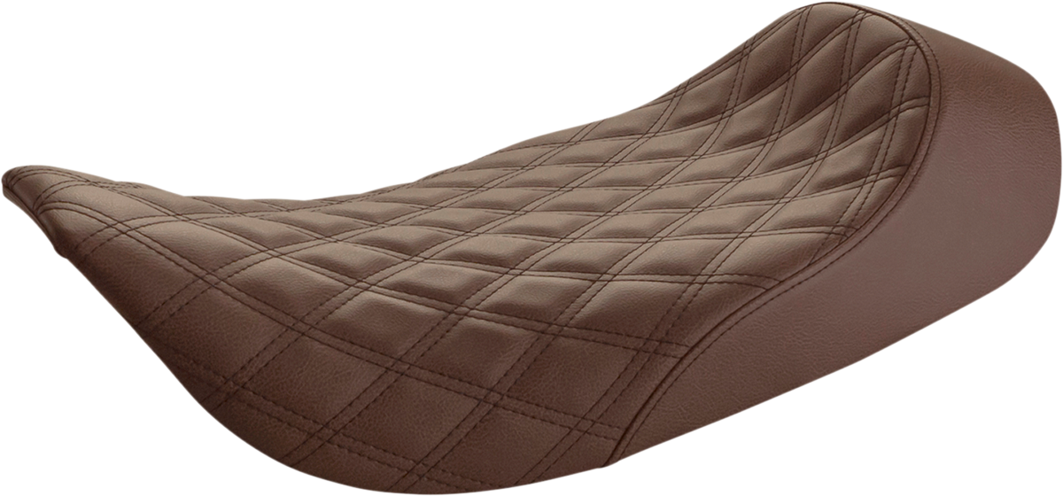 SADDLEMEN Renegade Solo Seat - Lattice Stitched - Brown 897-06-002BLS