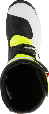 ALPINESTARS Tech-T Boots - White/Red/Yellow Fluorescent/Black - US 7 2004017-2351-7