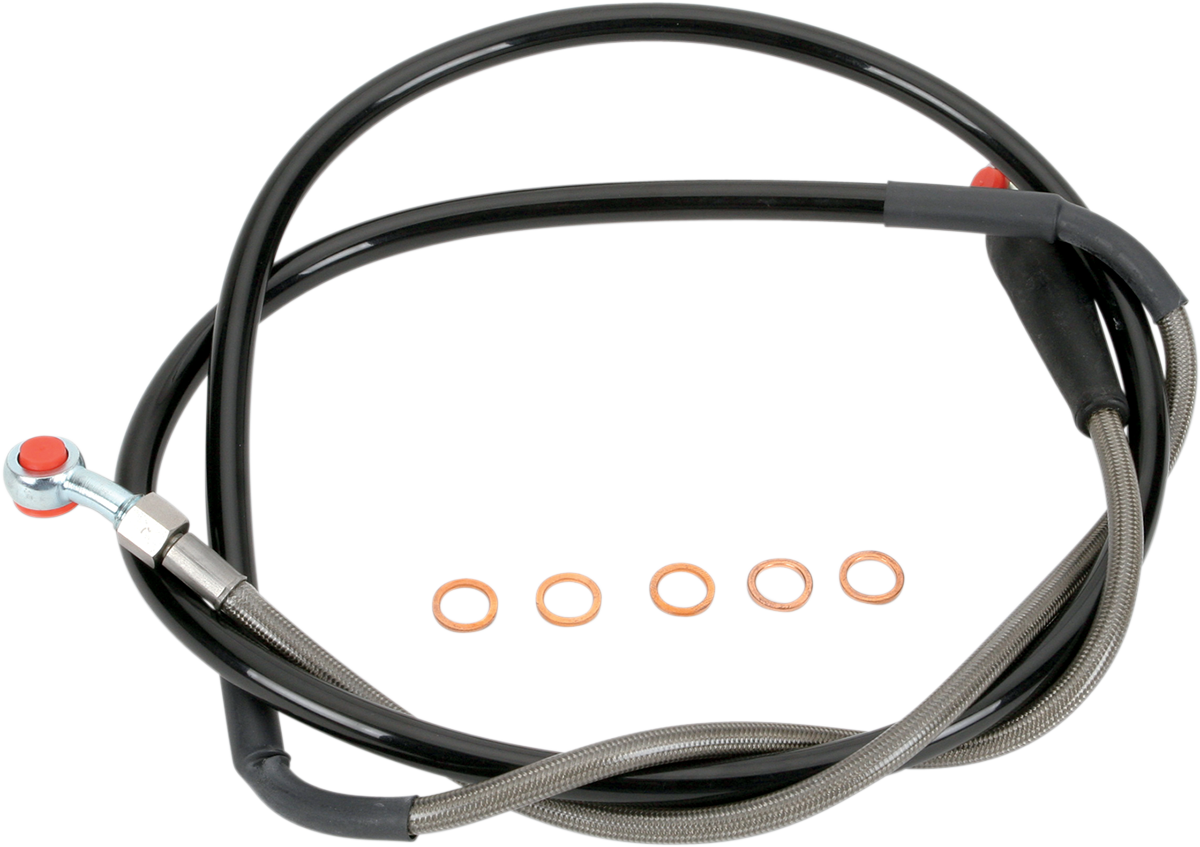 MOOSE RACING Brake Line - Front - Stainless Steel - Yamaha Y01-1-046/P