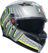 AGV K3 Helmet - Fortify - Gray/Black/Yellow Fluo - Medium 2118381004011M