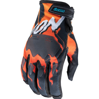 ICON Hooligan™ Rad Dawn Gloves - Orange - Small 3301-4857