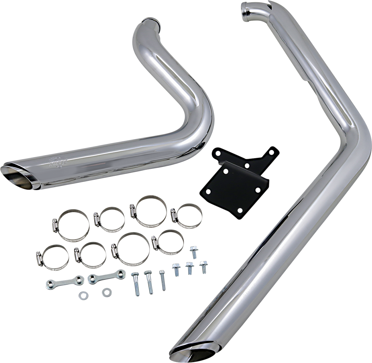 VANCE & HINES Shortshots Staggered Exhaust System - Chrome 17213