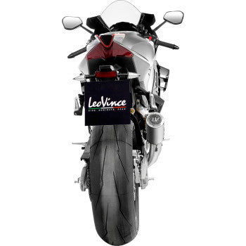 LEOVINCE LV Corsa S Slip-On Muffler - Titanium - Aprilia RSV4 Tuono V4 1811-4842