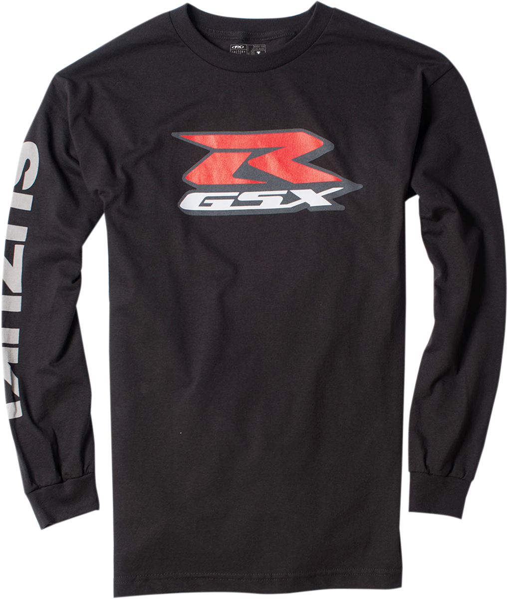 FACTORY EFFEX Suzuki GSXR Long-Sleeve T-Shirt - Black - Medium 17-87412