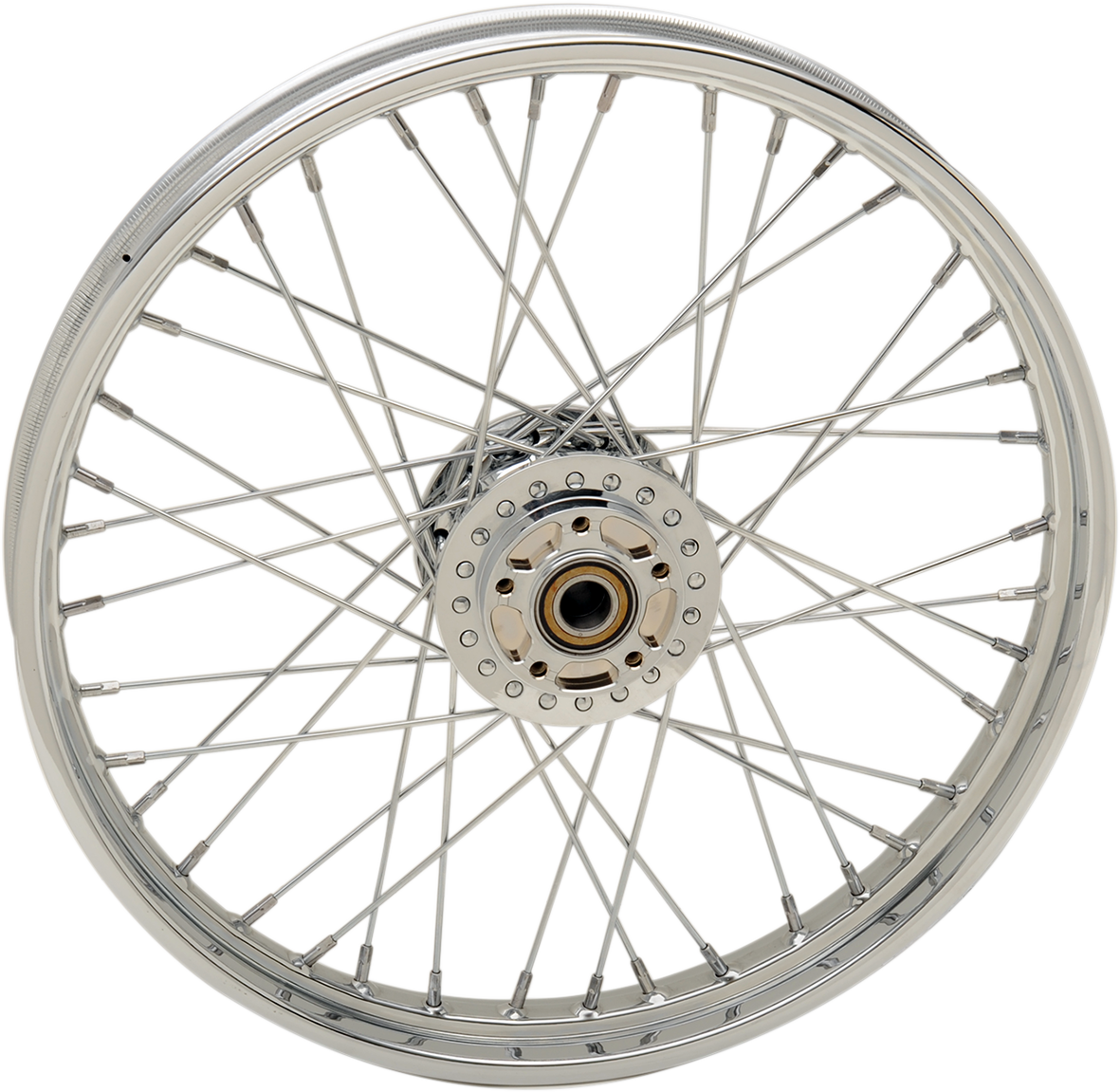 DRAG SPECIALTIES Front Wheel - Single Disc/No ABS - Chrome - 21"x2.15" - '08+ XL FITS 08-20 MODELS 64424