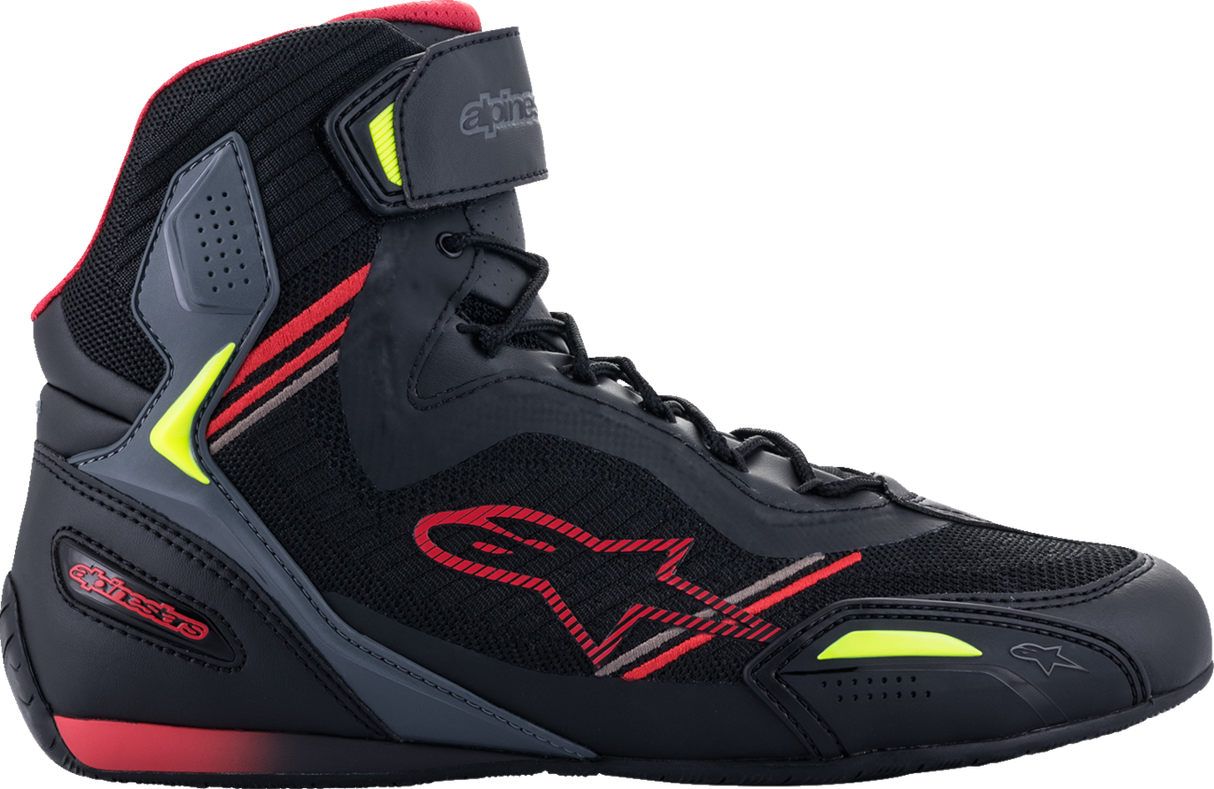 ALPINESTARS Faster-3 Rideknit® Shoes - Black/Red/Yellow - US 8 25103191368