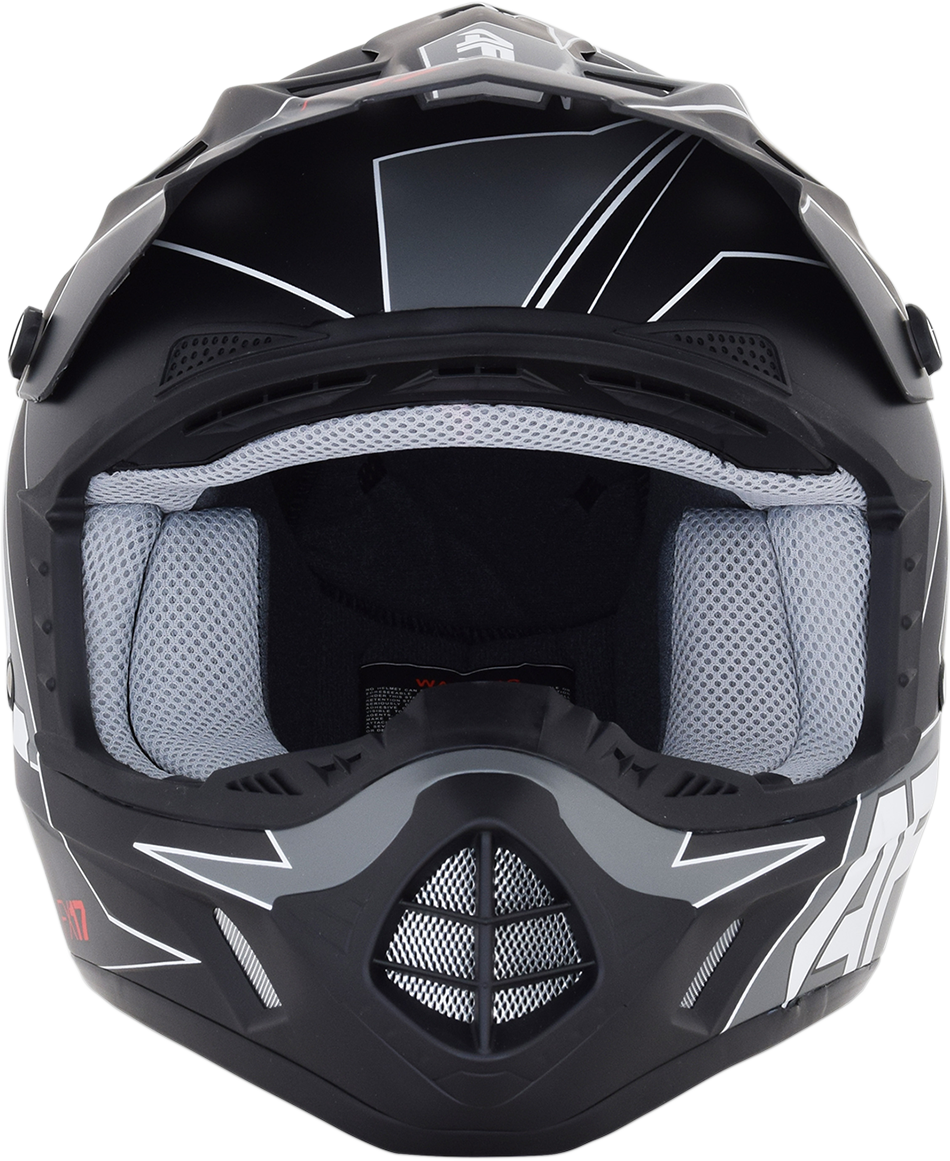 AFX FX-17 Helmet - Aced - Matte Black/White - Small 0110-6489