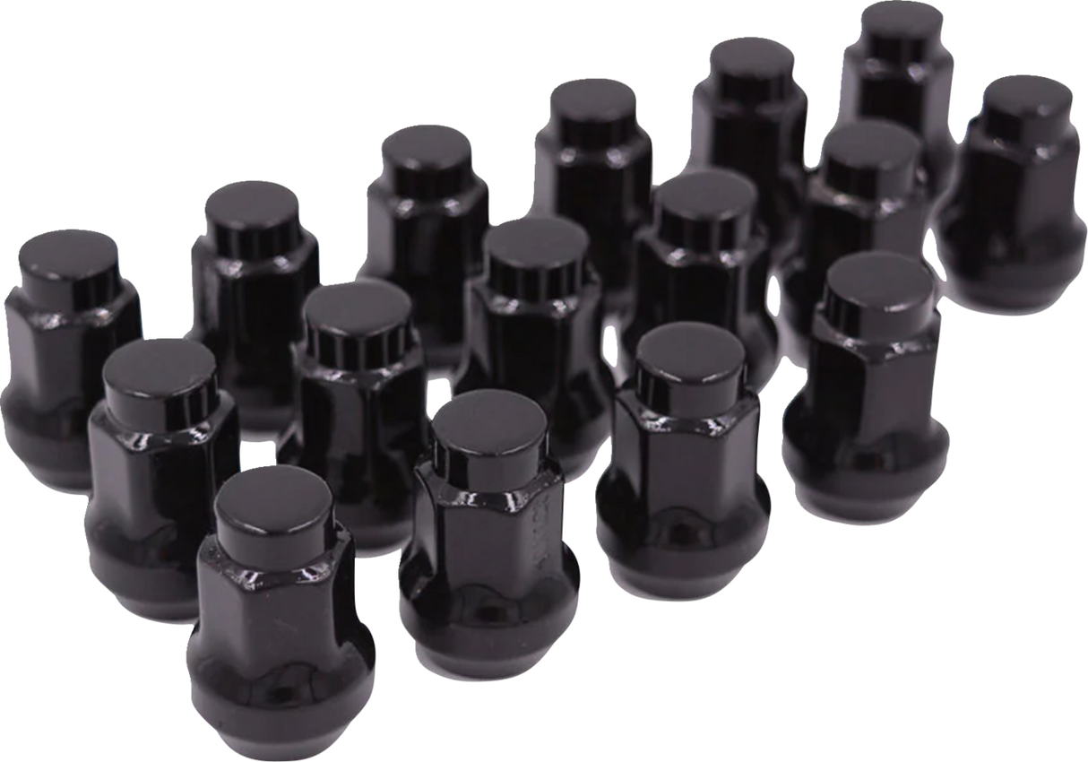 RACELINE WHEELS Lug Nuts - Conical - 10 mm x 1.25 - Black ALUGB-14BX