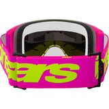 ALPINESTARS GOGGLES Vision 5 Goggle - Wordmark - Pink/Yellow Fluo - Red Mirror  5102425-3085