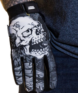 LETHAL THREAT Good N Evil Skulls Gloves - Black - Medium GL15021M