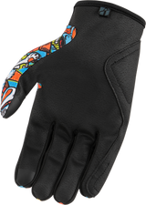 ICON Hooligan™ Redoodle Gloves - Blue - 3XL 3301-4425