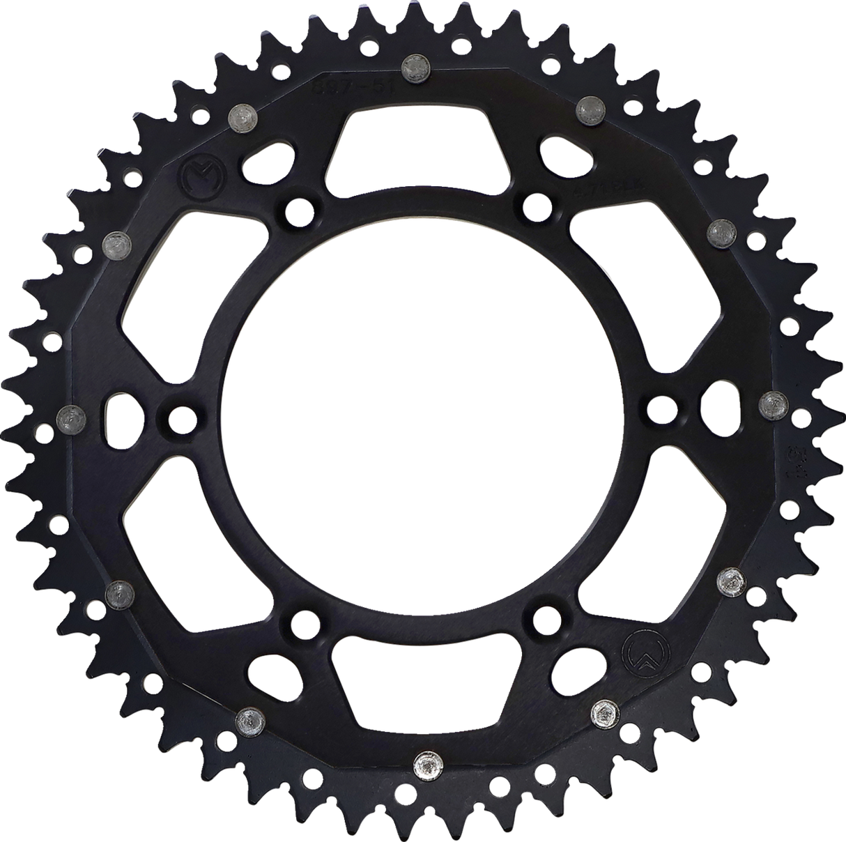 MOOSE RACING Dual Sprocket - Black - 51 Tooth 1210-897-51-10X