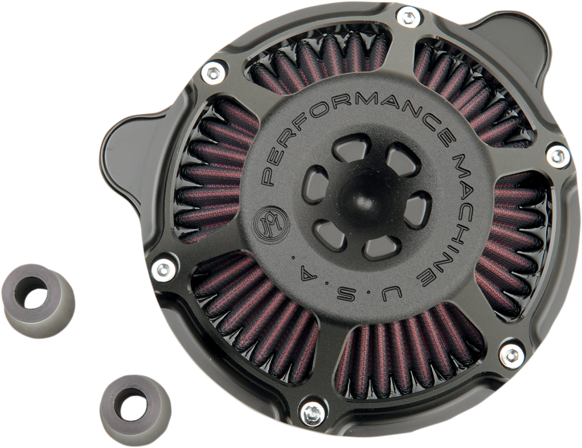 PERFORMANCE MACHINE (PM) Max HP Air Cleaner - Black Ops - CV/EFI 0206-2078-SMB