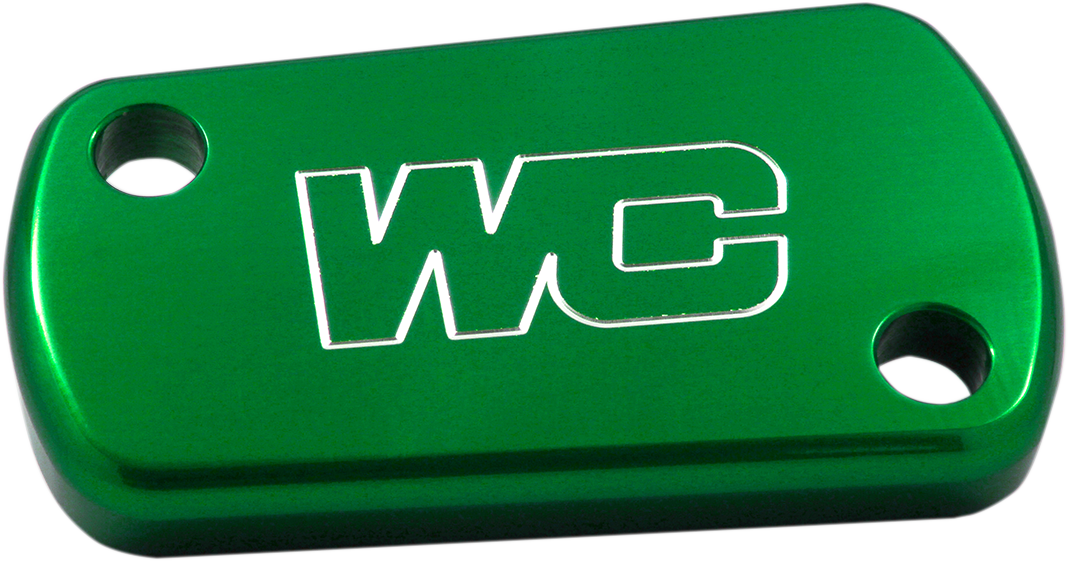 WORKS CONNECTION Rear Billet Brake Cover - Green - Kawasaki/Suzuki 21-618