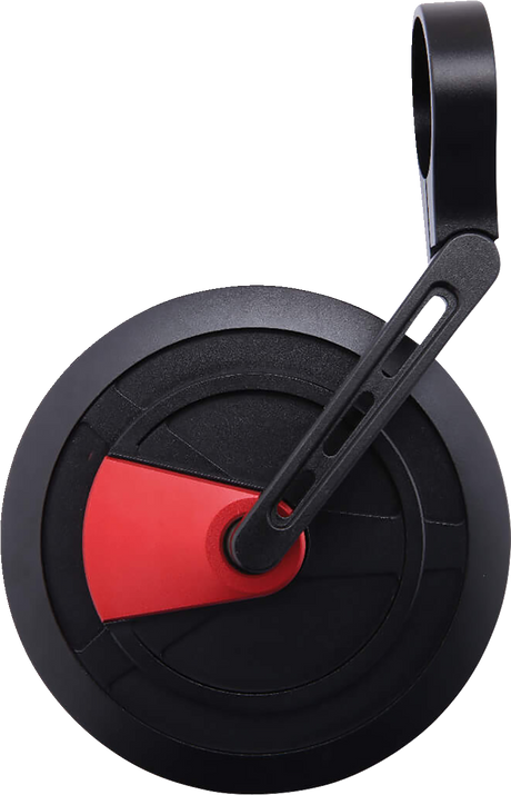 HIGHSIDER Mirror - Enterprise EP1 - Side View - Round - Black/Red 301-5232