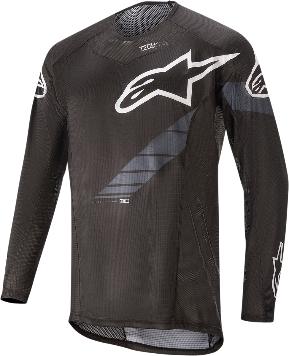 ALPINESTARS Techstar Long-Sleeve Jersey - Black/Gray - Small 1760220-104-SM