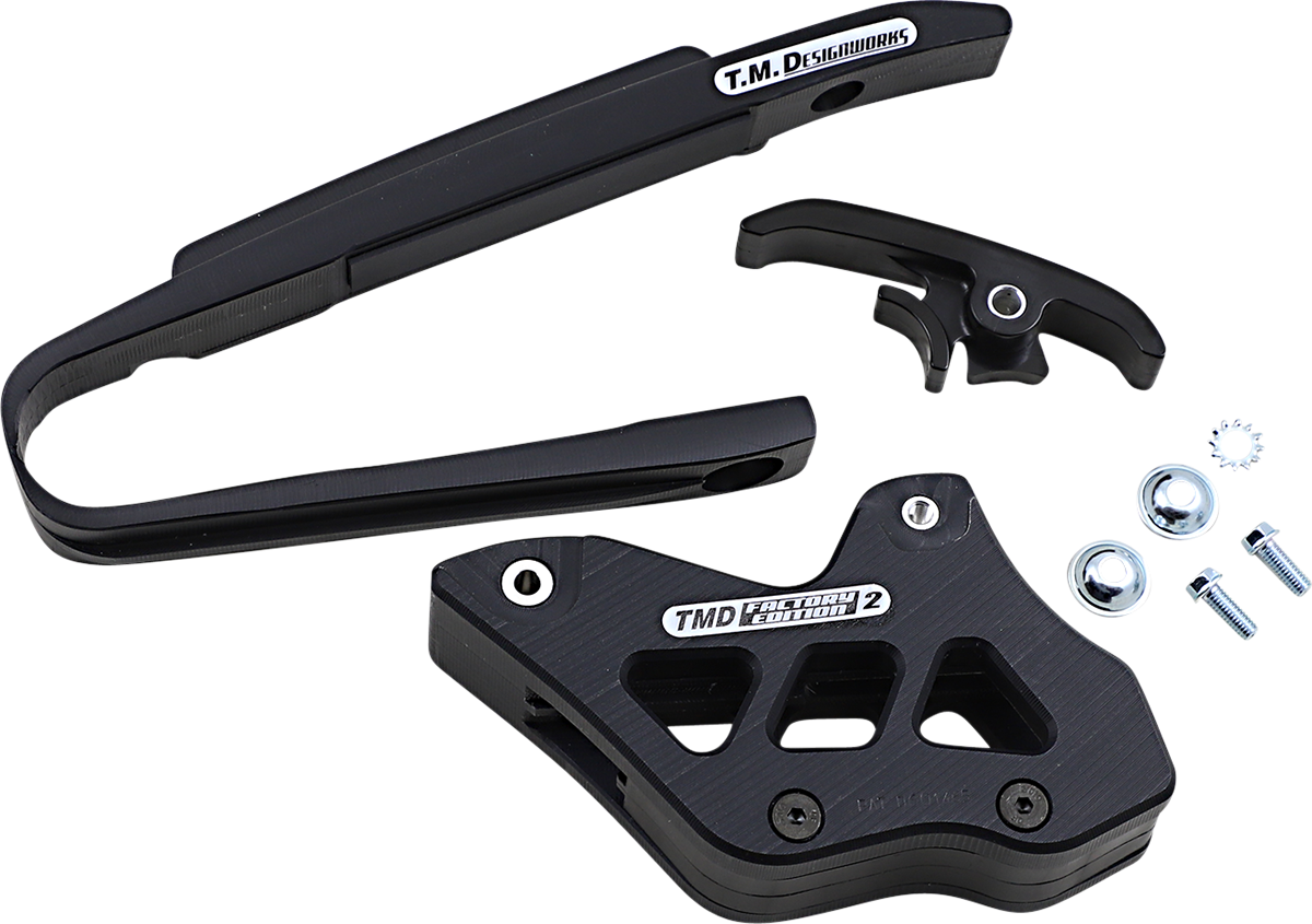 T.M. DESIGNWORKS Chain Guide/Slider - KTM/Husaberg - Black KTM-225-BK