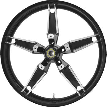 COASTAL MOTO Wheel - Daytona - Front - Dual Disc/without ABS - Black Cut - 21x3.5 3D-DAY213BC
