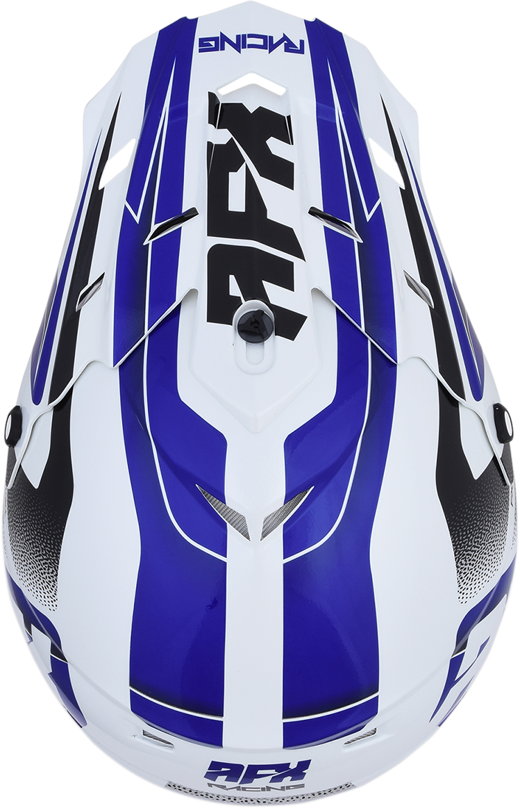 AFX FX-17 Helmet - Force - Pearl White/Blue - Medium 0110-5239