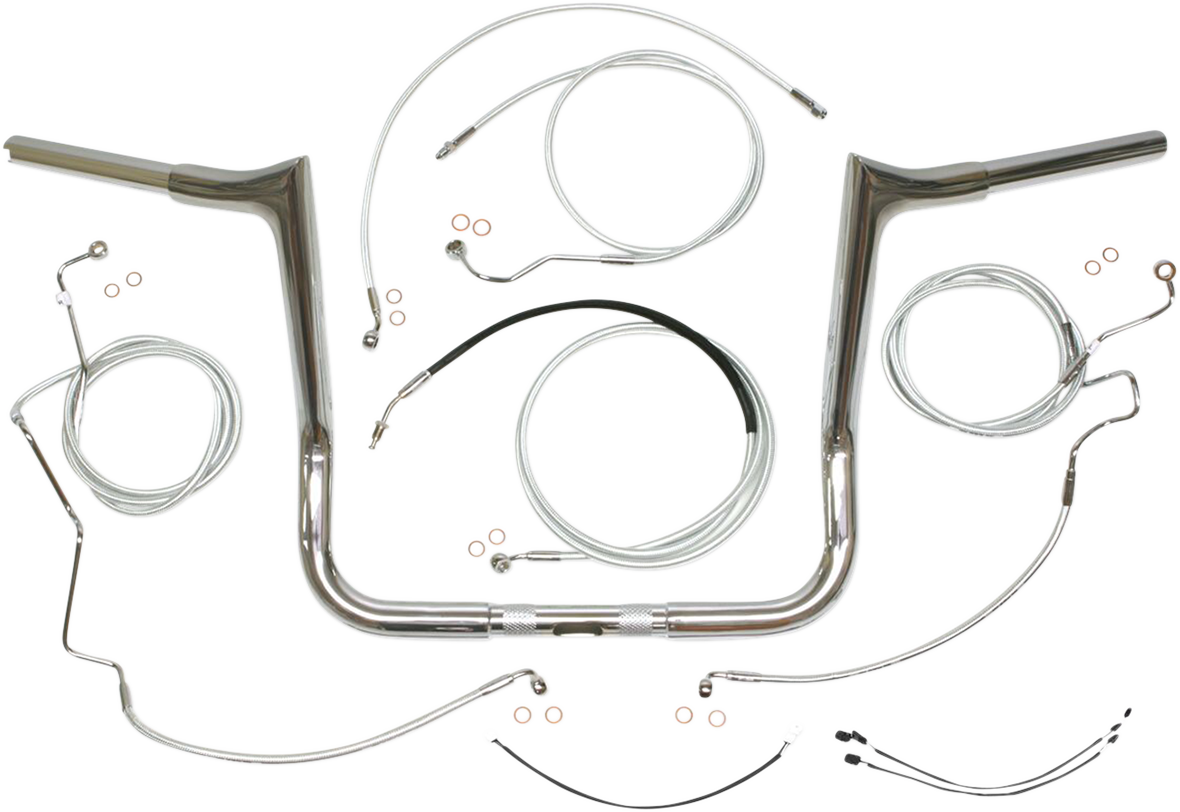 MAGNUM Handlebar Kit - Viking - 12" - Sterling Chromite II 38884-412