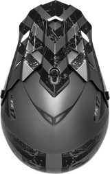 AFX FX-17 Helmet - Attack - Frost Gray/Matte Black - Large 0110-7139