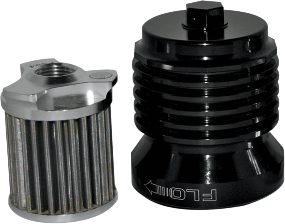 PC RACING Oil Filter - Black PCS4B