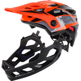 KALI Child Maya Full Face Helmet - Race - Gloss Orange/Gray/Black - OS 0221923312